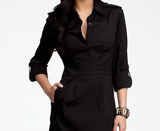 bebe shirt dress