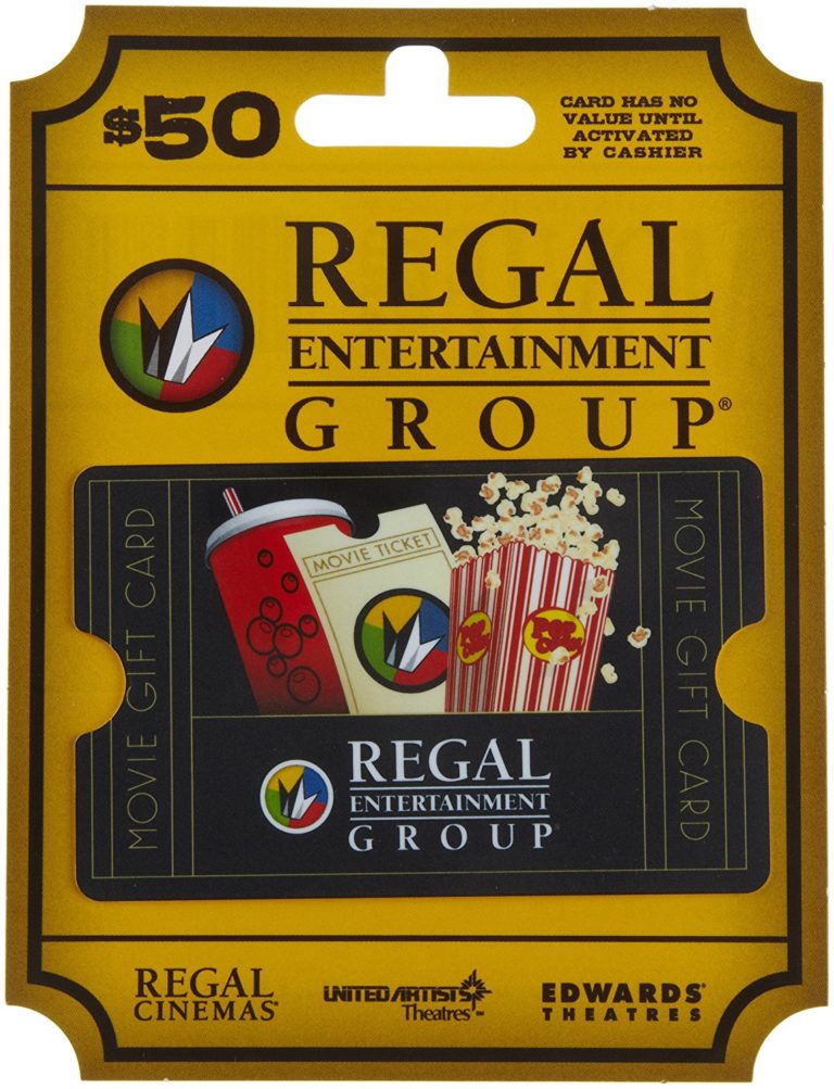 50 Regal (Movies) Gift Card for 40!!! Fashion Rash