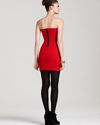 Red Dress, Black Zipper… Almost Half Price!