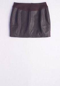 Faux Leather Skirt from Delia's
