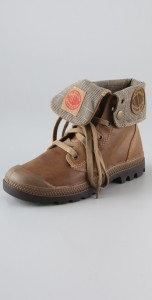 Palladium Leather Distressed Boots