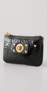 Marc by Marc Jacobs Turnlock Shine Key Pouch