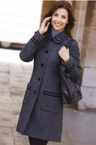 Savoir Spotty Wool Coat