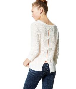 Bow-Back Pullover