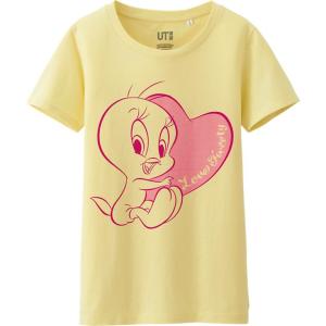 WOMEN AMERICAN MOVIE GRAPHIC SHORT SLEEVE T-SHIRT Tweety Bird