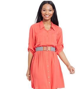 Super Cute BCX Juniors’ Belted Shirtdress