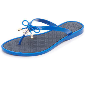 Tory Burch Two Tone Jelly Bow Thong Sandals 30% OFF! + 25% OFF Sale Item